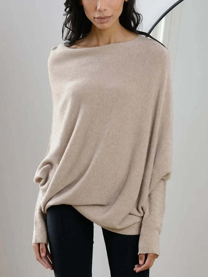 Pull drapé élégant pour femme