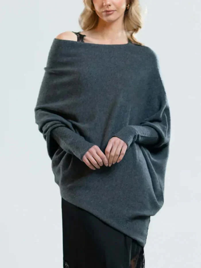 Pull drapé élégant pour femme