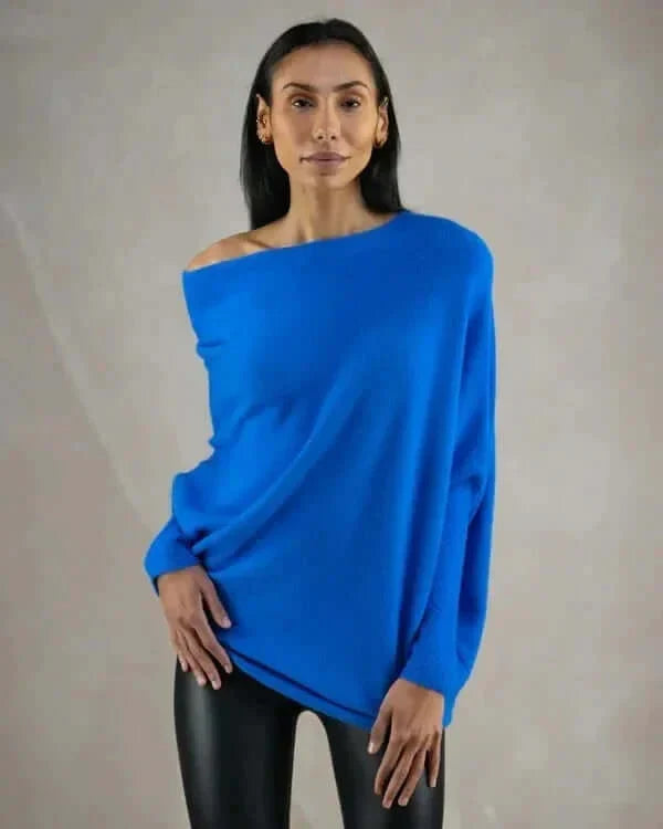 Pull drapé élégant pour femme