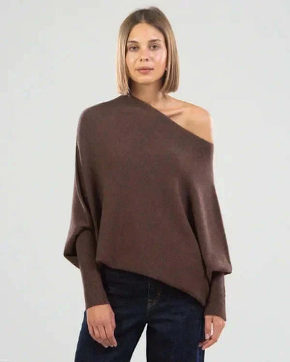 Pull drapé élégant pour femme