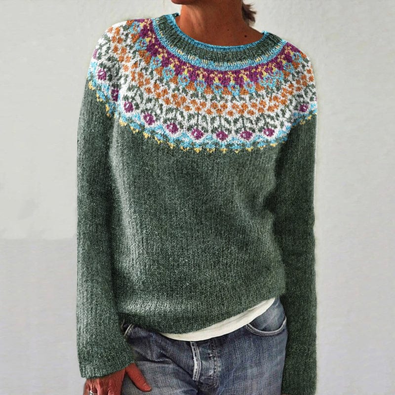 Pull en maille à manches longues pour femme