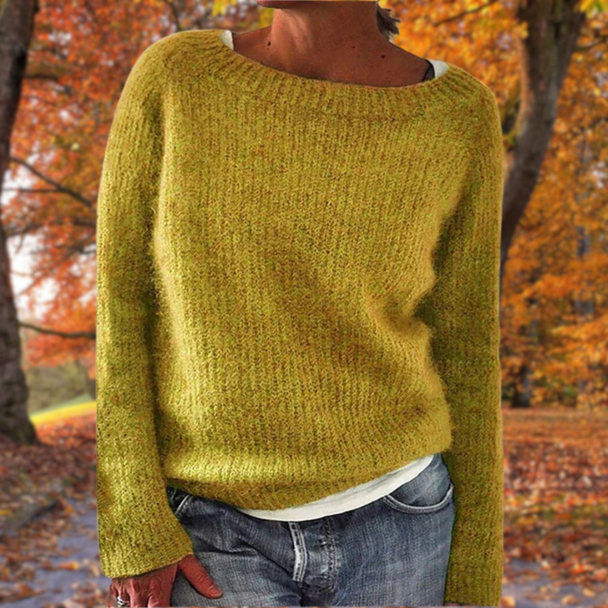 Pull en maille à manches longues pour femme