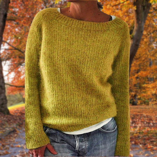 Pull en maille à manches longues pour femme
