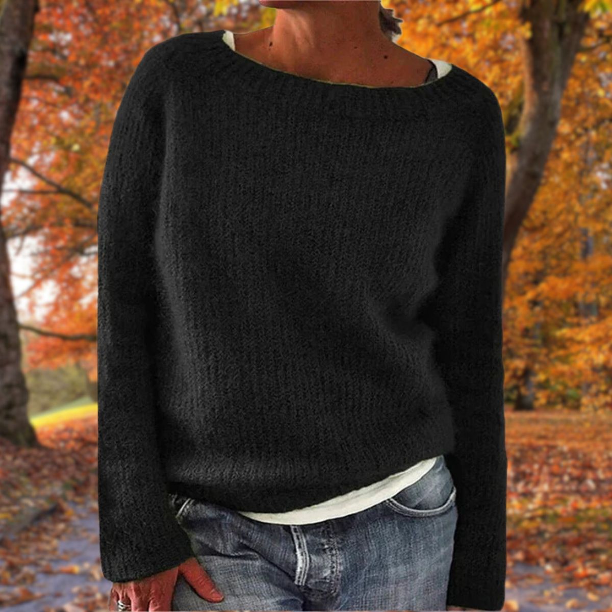 Pull en maille à manches longues pour femme