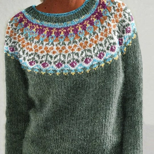 Pull en maille à manches longues pour femme