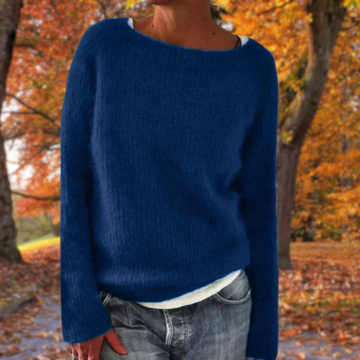 Pull en maille à manches longues pour femme