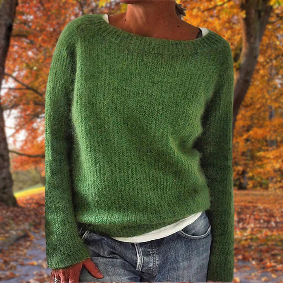 Pull en maille à manches longues pour femme
