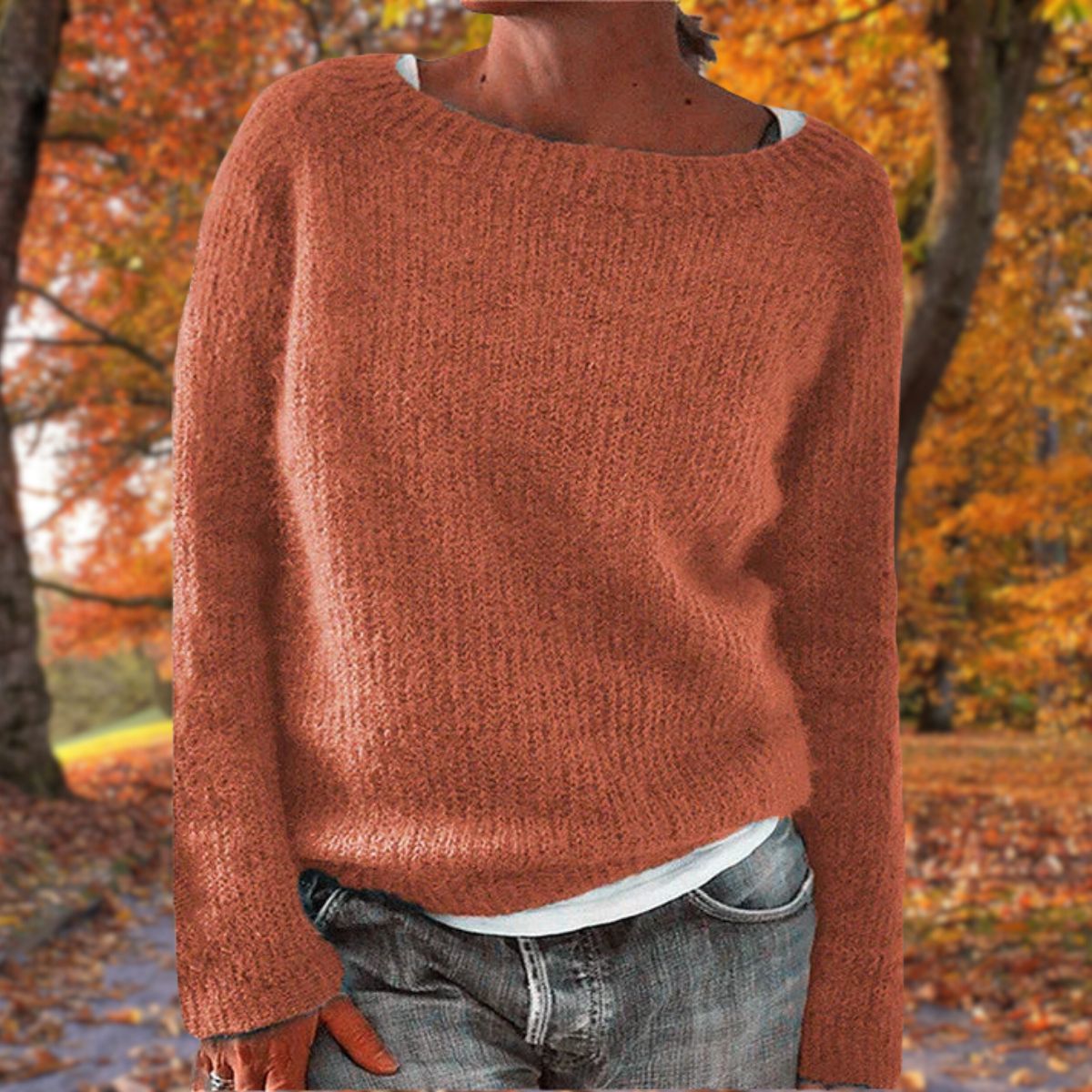Pull en maille à manches longues pour femme