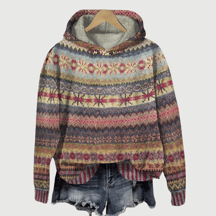 Pull en maille coloré pour femme - douillet et chaud
