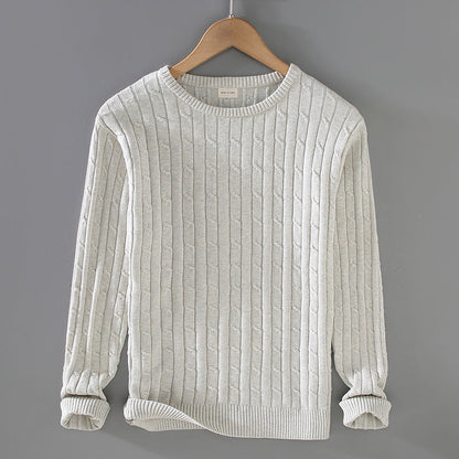 Pull en maille de coton à manches longues