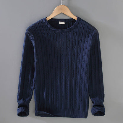 Pull en maille de coton à manches longues