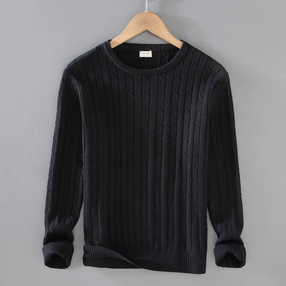 Pull en maille de coton à manches longues