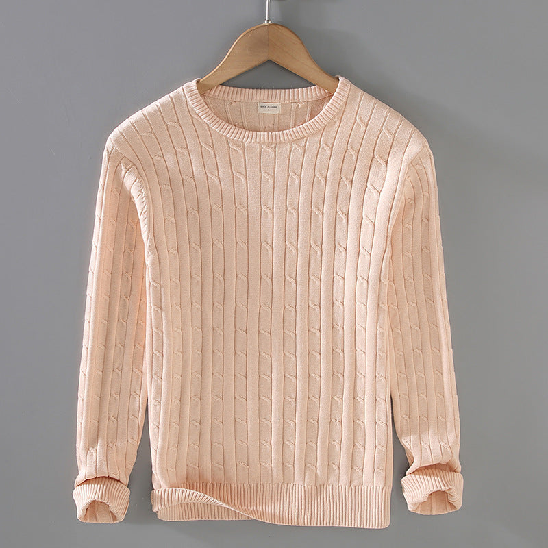 Pull en maille de coton à manches longues