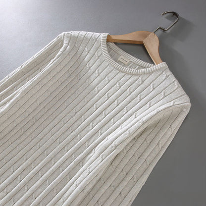 Pull en maille de coton à manches longues