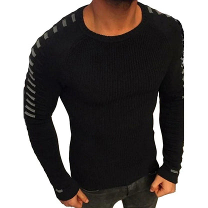 Pull en maille plissé long pour homme