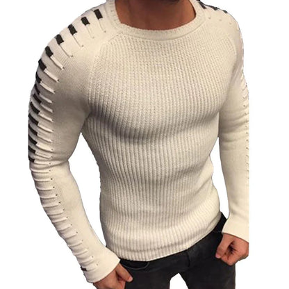 Pull en maille plissé long pour homme