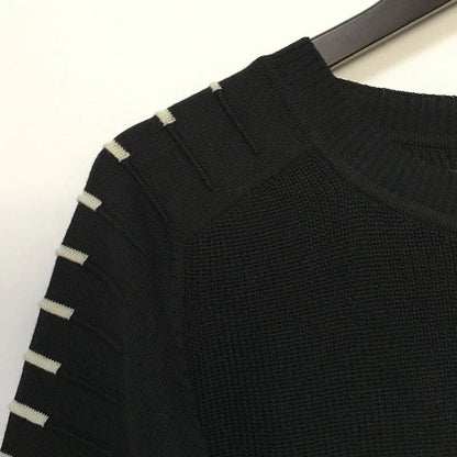 Pull en maille plissé long pour homme
