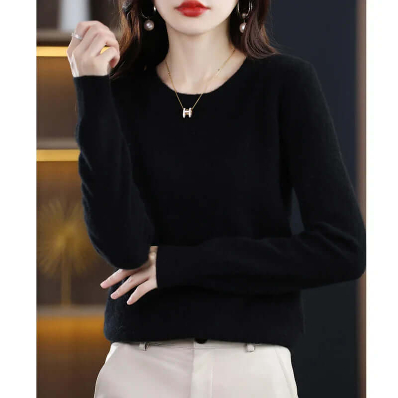 Pull en maille uni