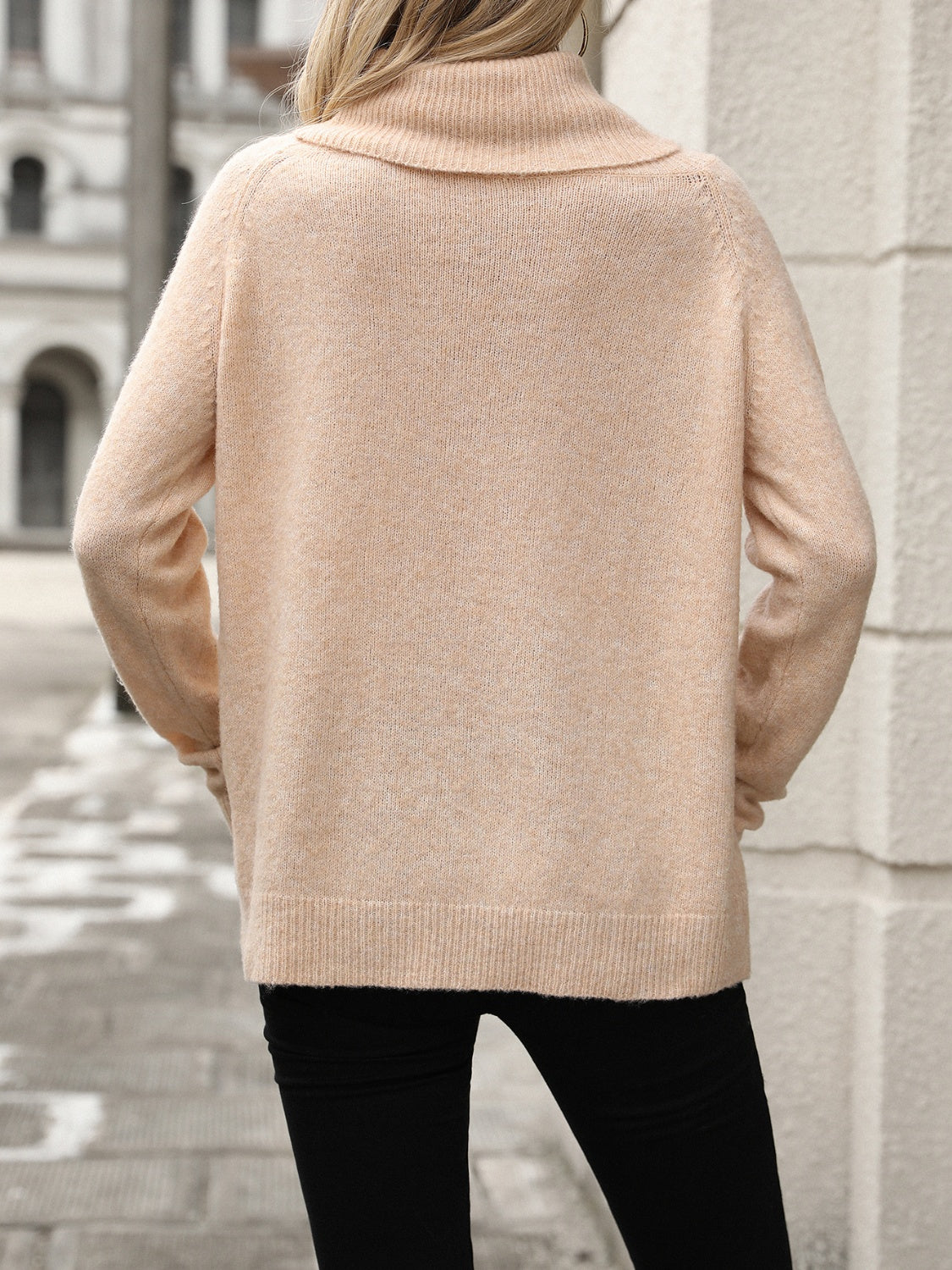 Pull femme à col bénitier, coupe décontractée