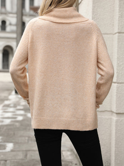 Pull femme à col bénitier, coupe décontractée