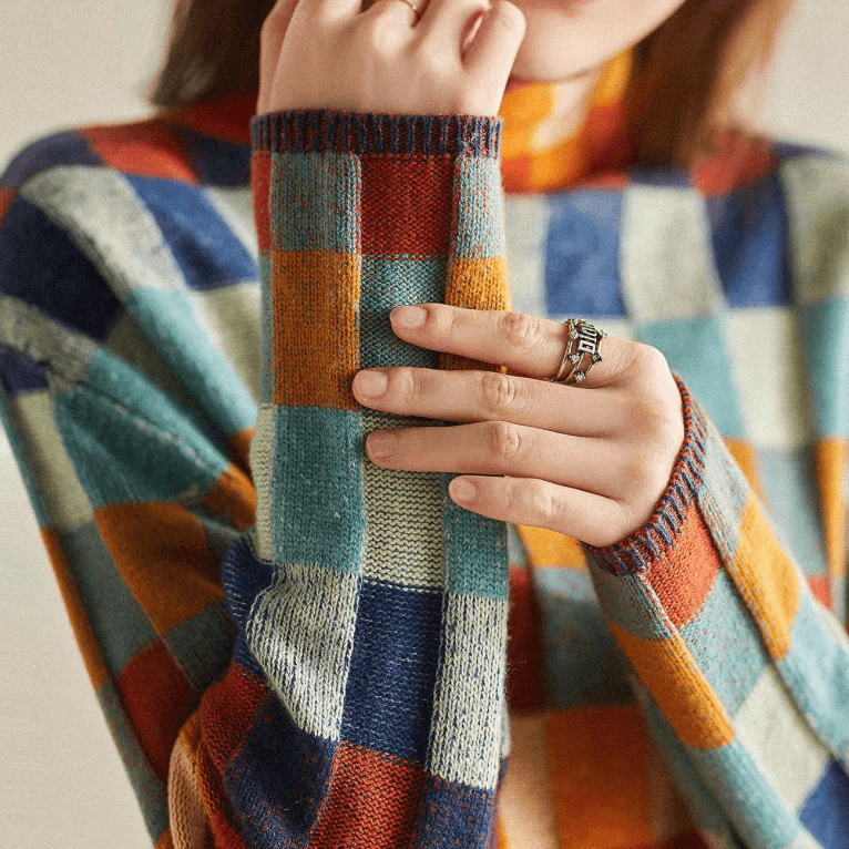 Pull femme à col roulé doux