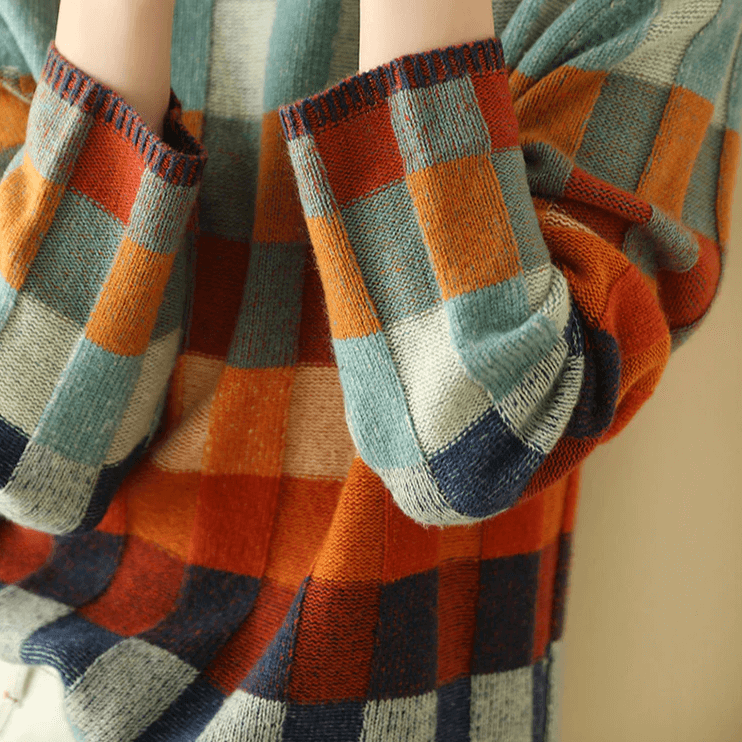 Pull femme à col roulé doux