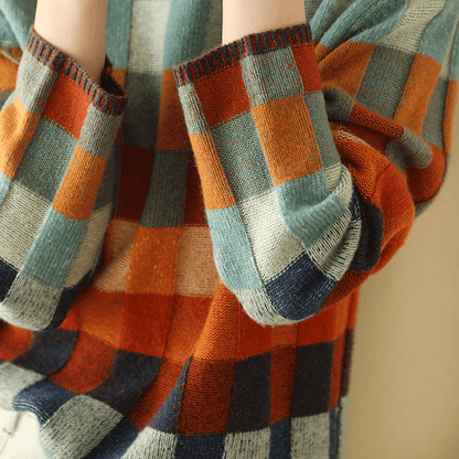 Pull femme à col roulé doux