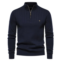 Pull homme zippé décontracté