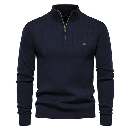 Pull homme zippé décontracté