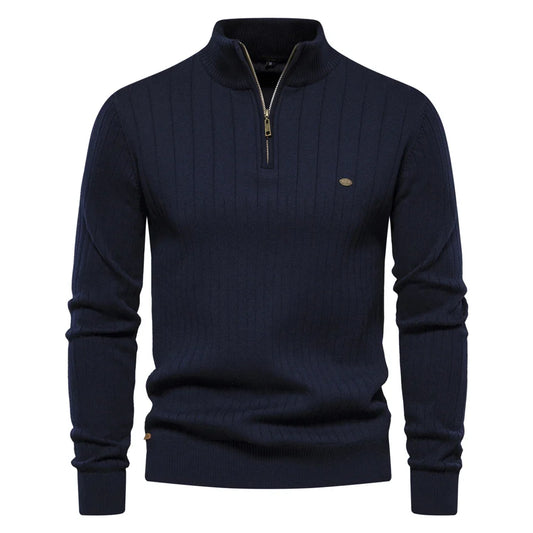 Pull homme zippé décontracté