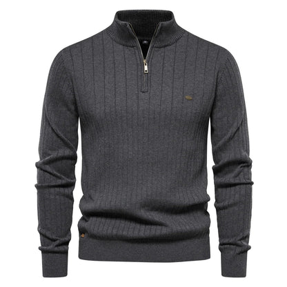 Pull homme zippé décontracté