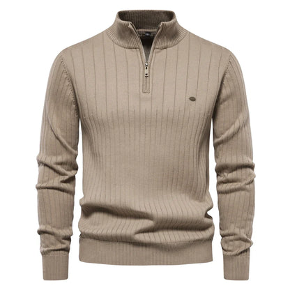 Pull homme zippé décontracté
