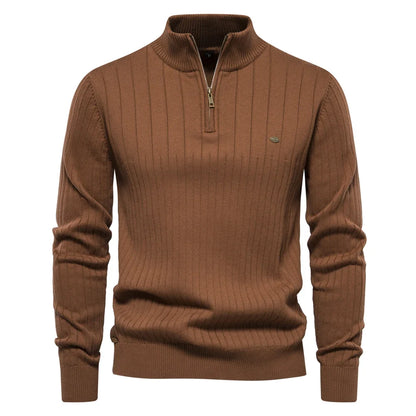 Pull homme zippé décontracté
