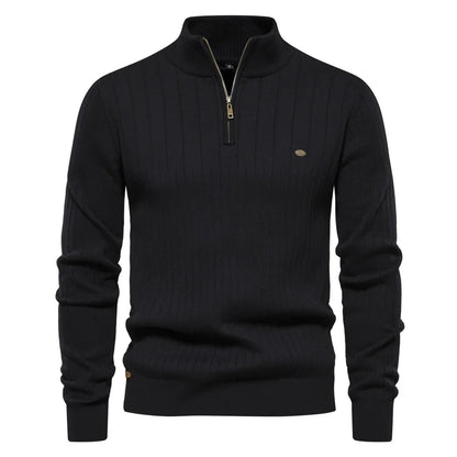 Pull homme zippé décontracté