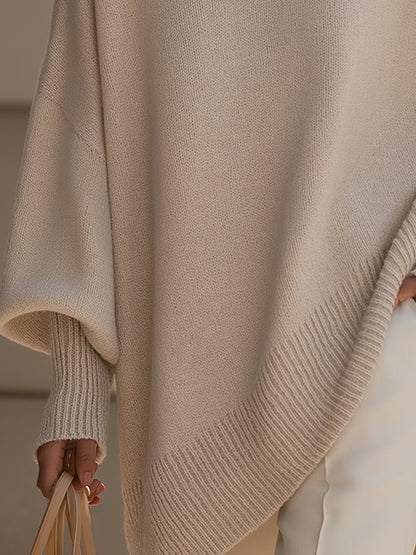 Pull oversize à col rond pour femme