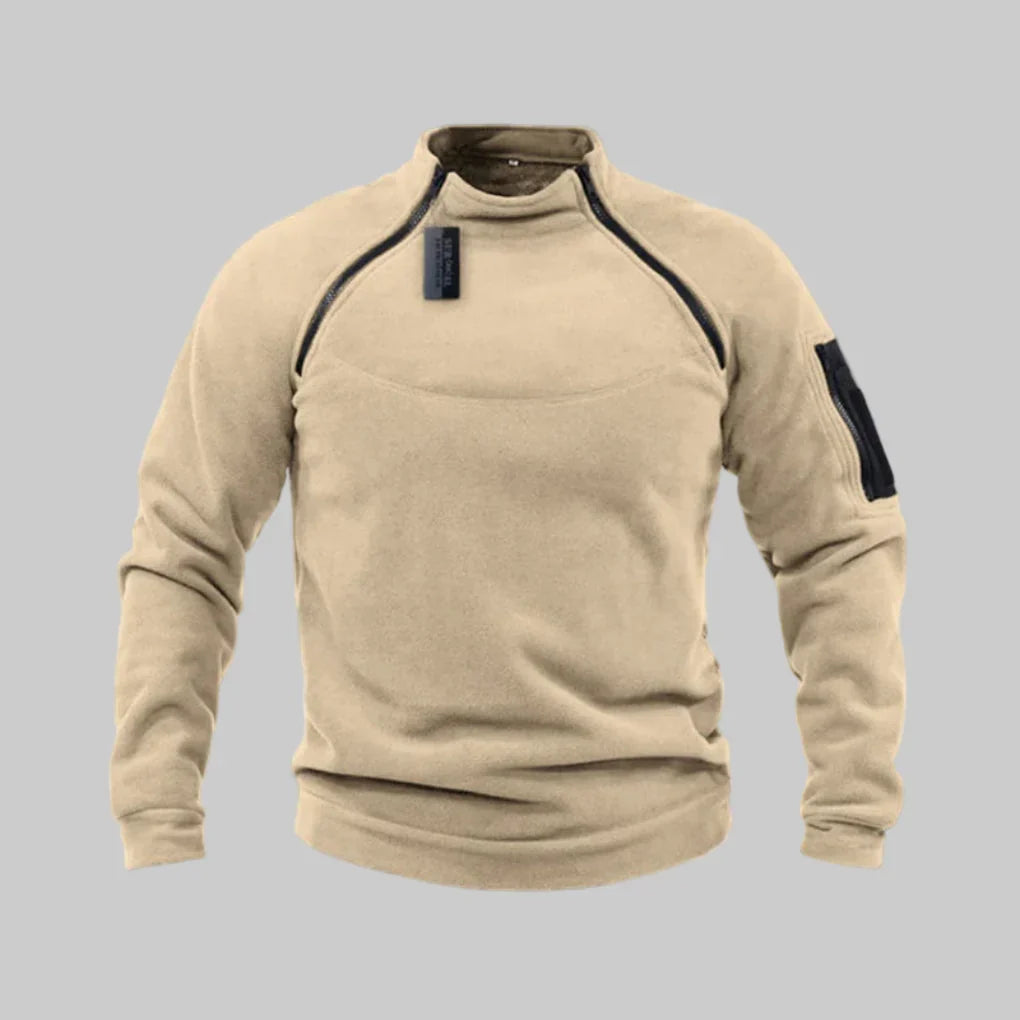 Pull polaire homme – couche fonctionnelle pour l’extérieur et sur le terrain