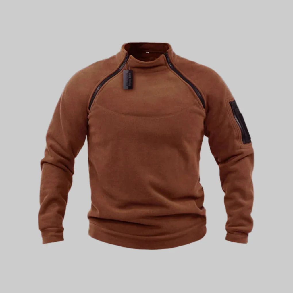 Pull polaire homme – couche fonctionnelle pour l’extérieur et sur le terrain