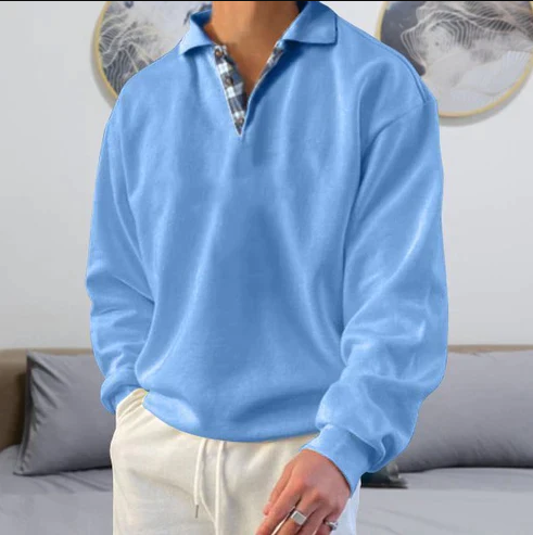 Pull polo homme coupe décontractée