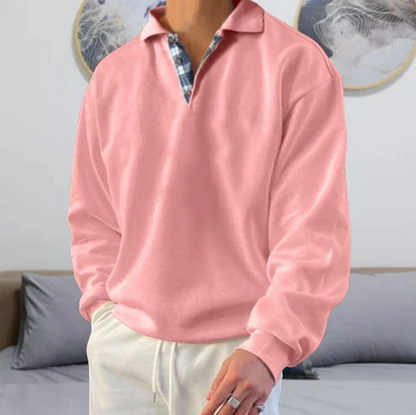 Pull polo homme coupe décontractée