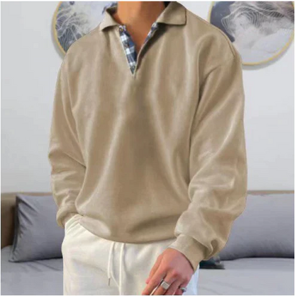 Pull polo homme coupe décontractée