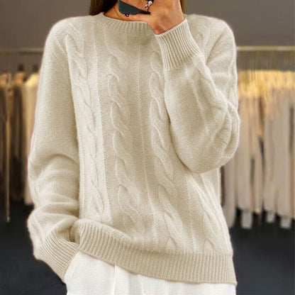 Pull torsadé - chaleur douce et chic - hiver