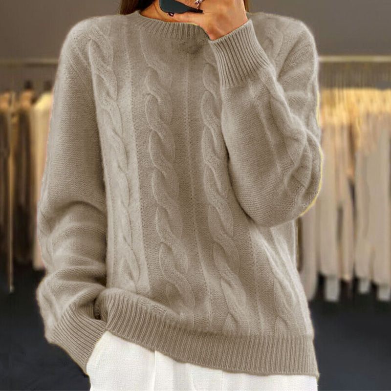 Pull torsadé - chaleur douce et chic - hiver