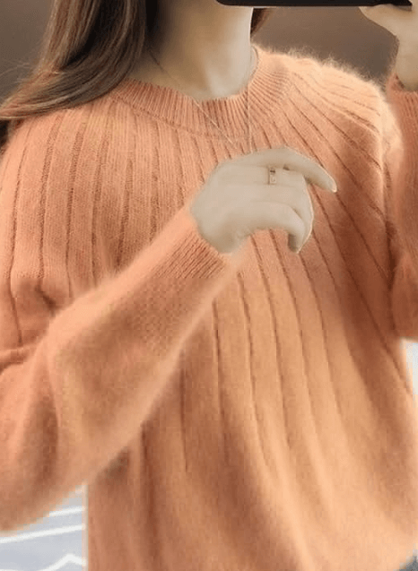 Pull tricoté duveteux – élégant et chaud