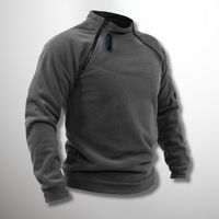 Pull zippé 1/4 à col montant pour homme