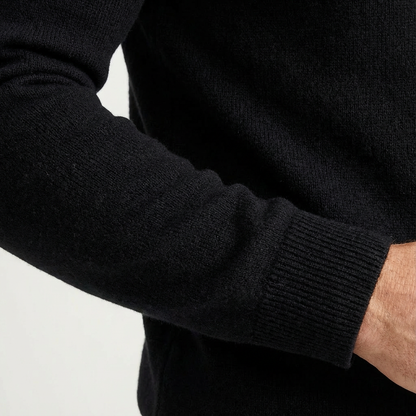 Pull zippé 1/4 classique pour homme – polyvalent, chic-décontracté