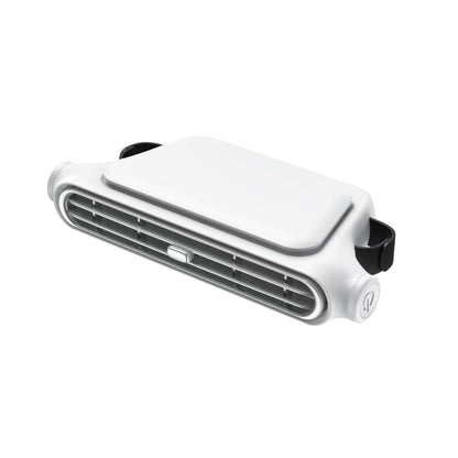 Purificateur d’air et ventilateur unisexe au format compact à clipser sur la grille d’aération de voiture, avec ailettes réglables