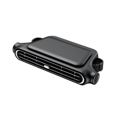 Purificateur d’air et ventilateur unisexe au format compact à clipser sur la grille d’aération de voiture, avec ailettes réglables