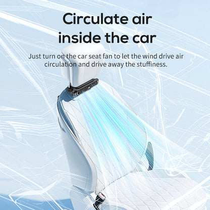 Purificateur d’air et ventilateur unisexe au format compact à clipser sur la grille d’aération de voiture, avec ailettes réglables