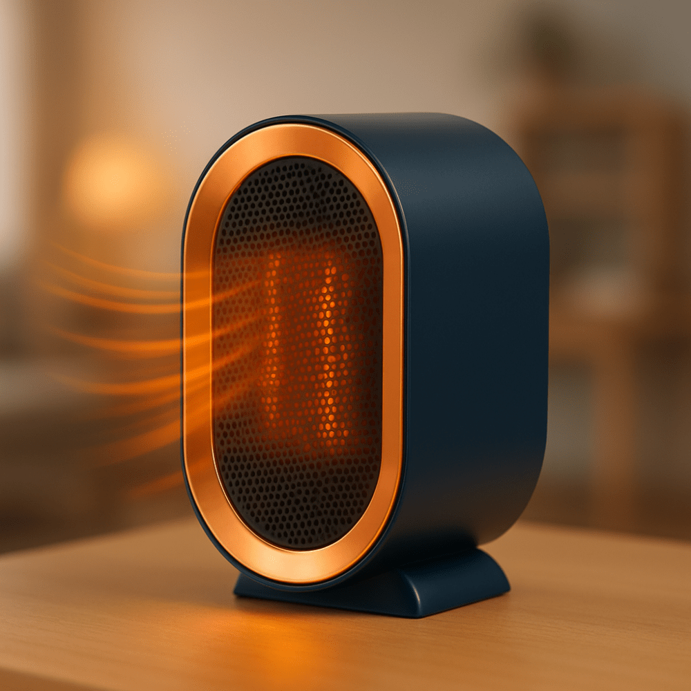 Radiateur d’appoint en céramique portatif à chauffage rapide et silencieux