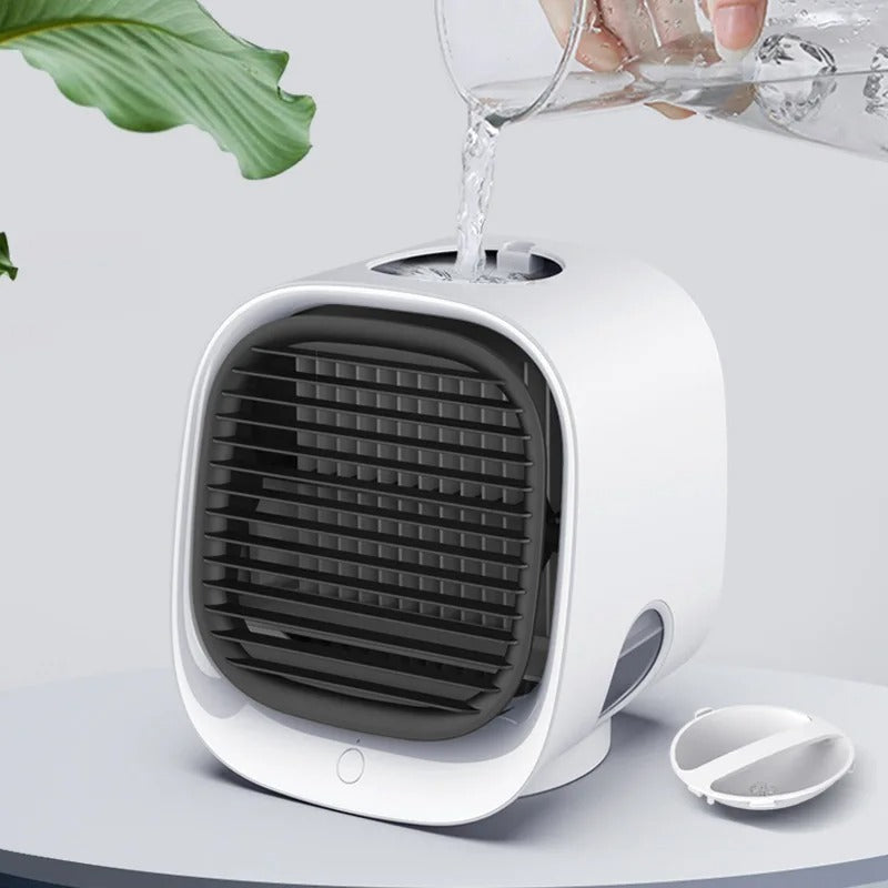Rafraîchisseur d’air compact 2-en-1: rafraîchisseur et humidificateur